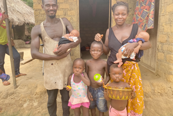 Nyawo with her family