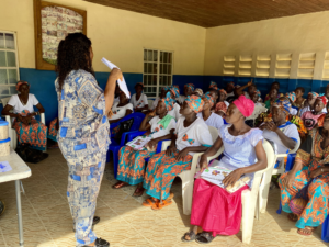 Umu Shour, Nutritionist, training CHWs