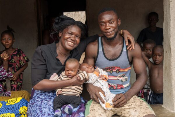 Smiling family at Home Visitation Program
